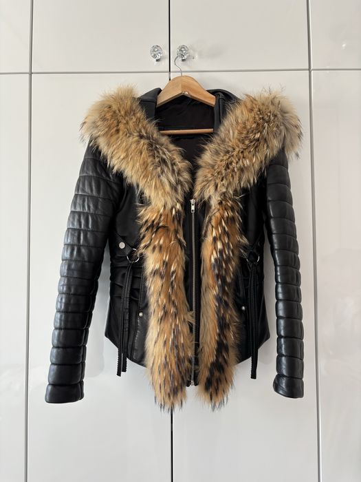 Skórzana damska czarna kurtka