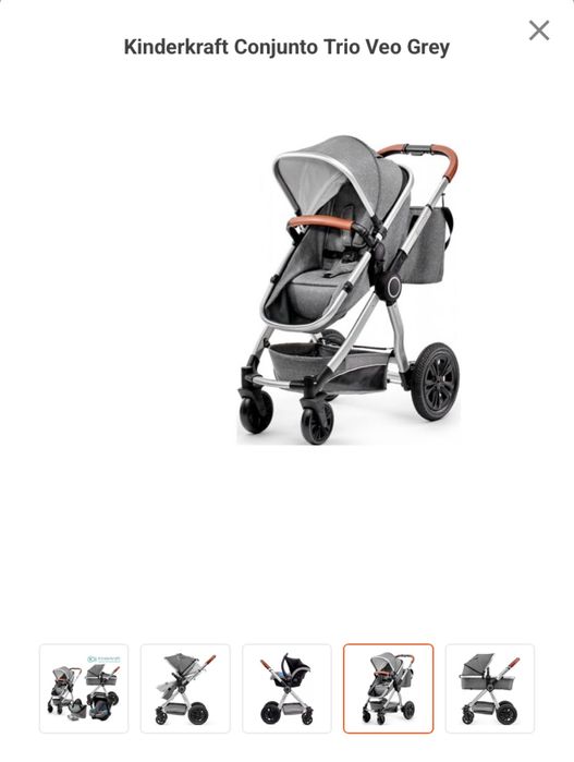 Carrinho Bebe Kinderkraft Veo 3 in 1