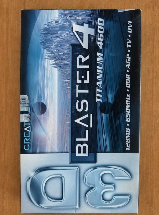 Rara Creative 3D Blaster 4 Titanium 4600 128MB AGP – GeForce4 Ti 4600 – Caixa Original