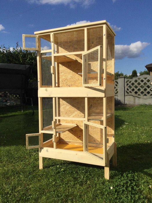 Klatka drewniana dla gryzoni koszatniczki szynszyli