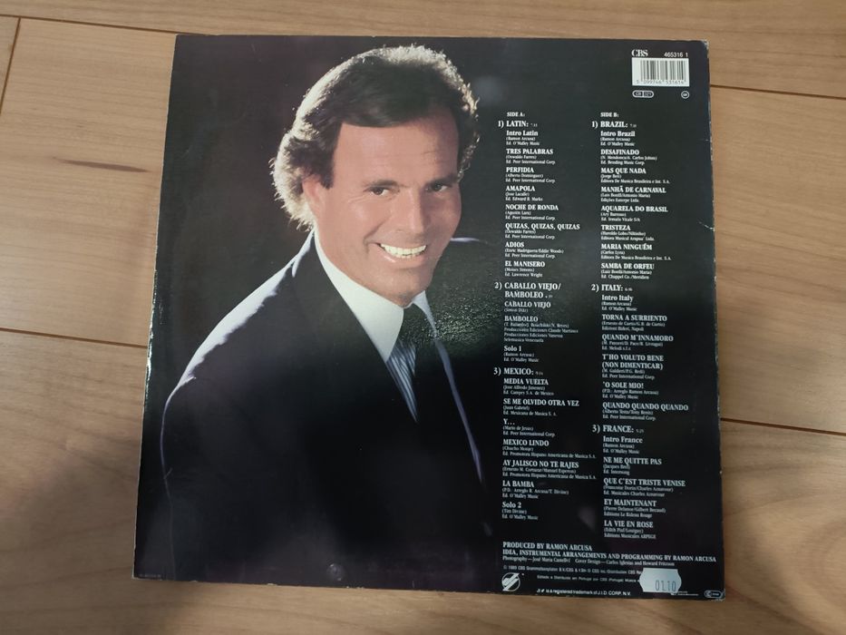 Vinil (LP):Júlio Iglesias – Raices (Original de 1989)