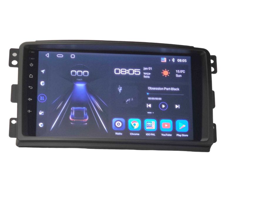 Radio 2 DIN Android para Smart Fortwo - 2GB RAM Smart 2 – 2005 a 2010