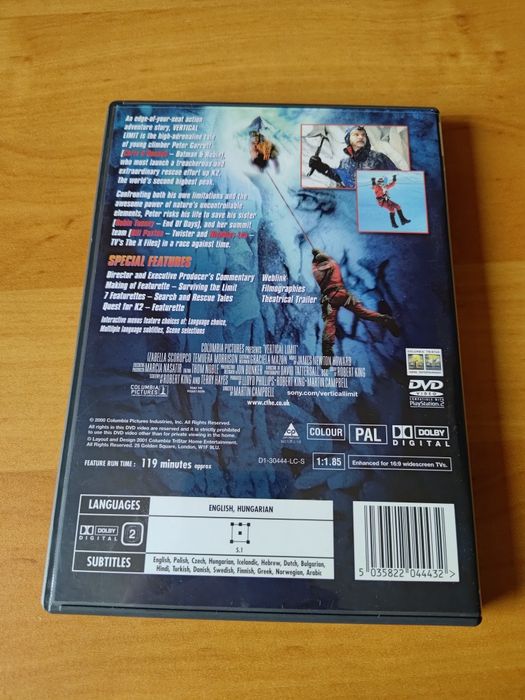 Vertical Limit - film na DVD