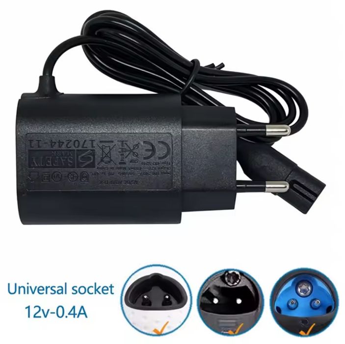 Блок живлення для Braun 12v, зарядка бритви тримера епілятора