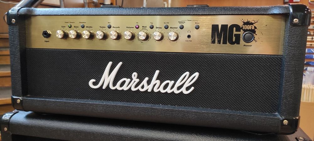 Комплект підсилювач MARSHALL MG100HFX гітарний кабінет MARSHALL MG412B