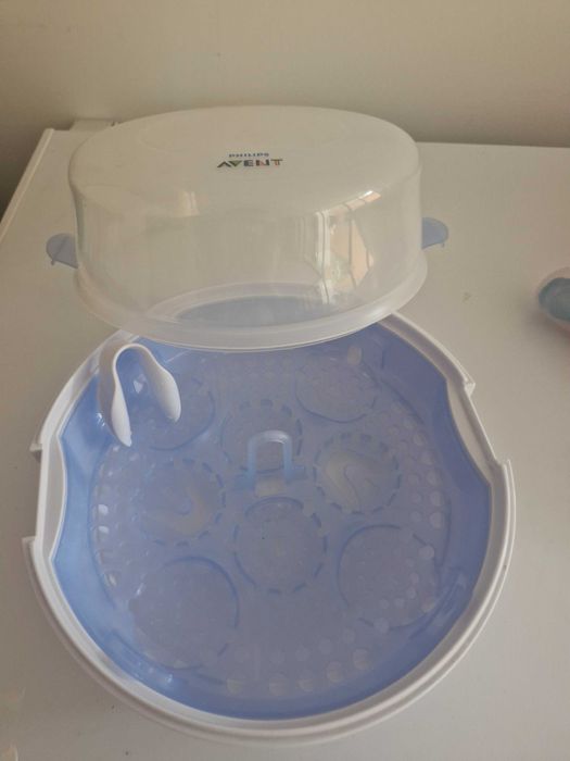 Almofada amamentação, banheira e esterilizador