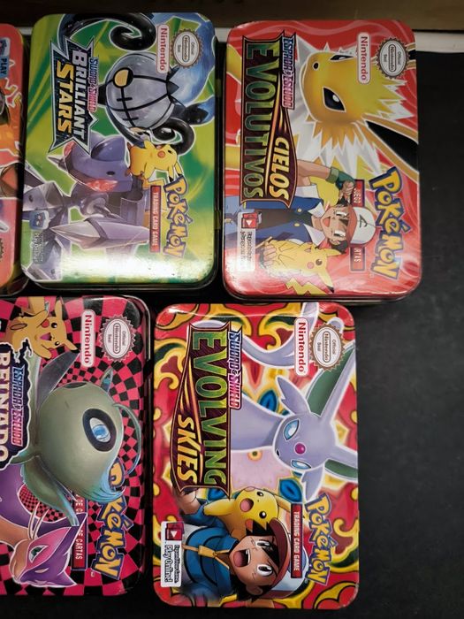5 Latas Pokémon - Vazias