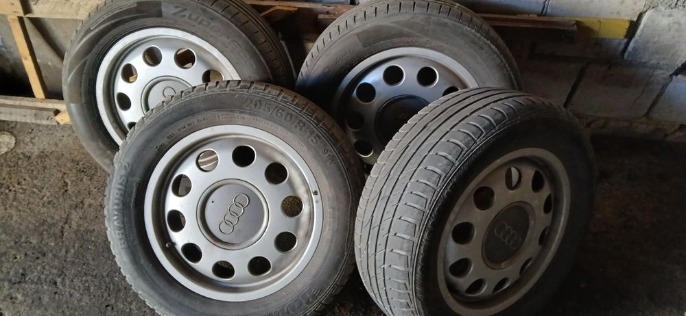 Koła Audi Opony 205 60 r15 z alu felgami 15