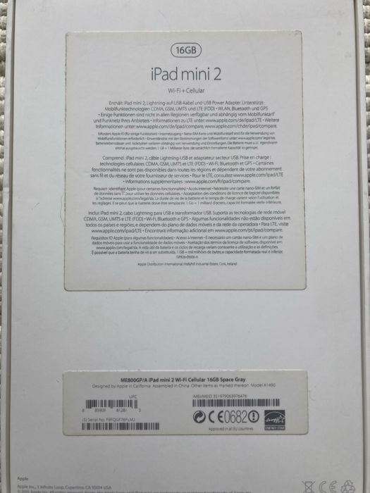 Apple Ipad Mini 2  16GB
