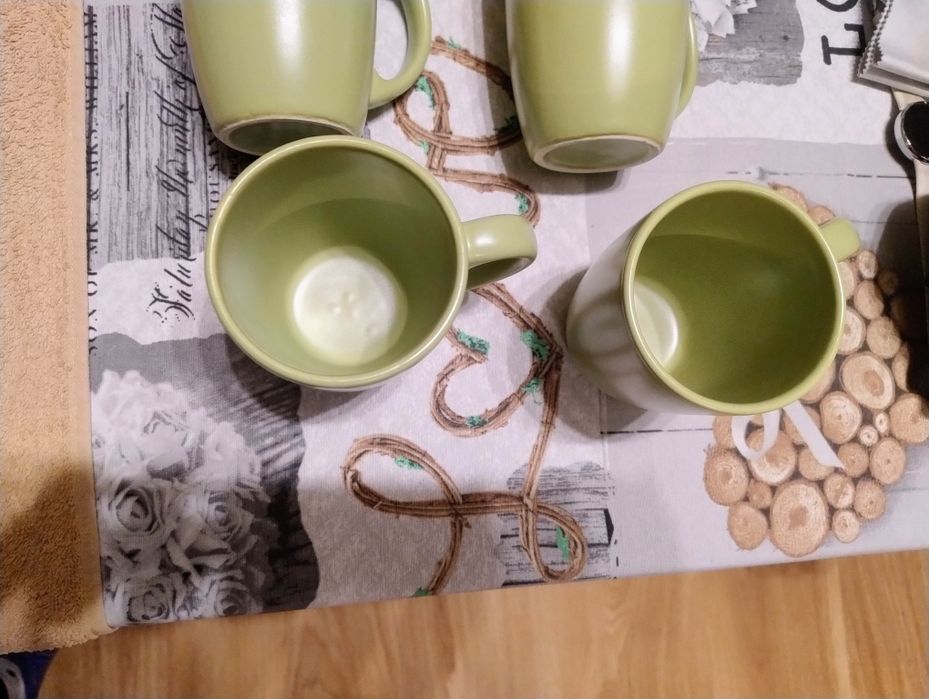 Kubki zielone okazja 4 szt