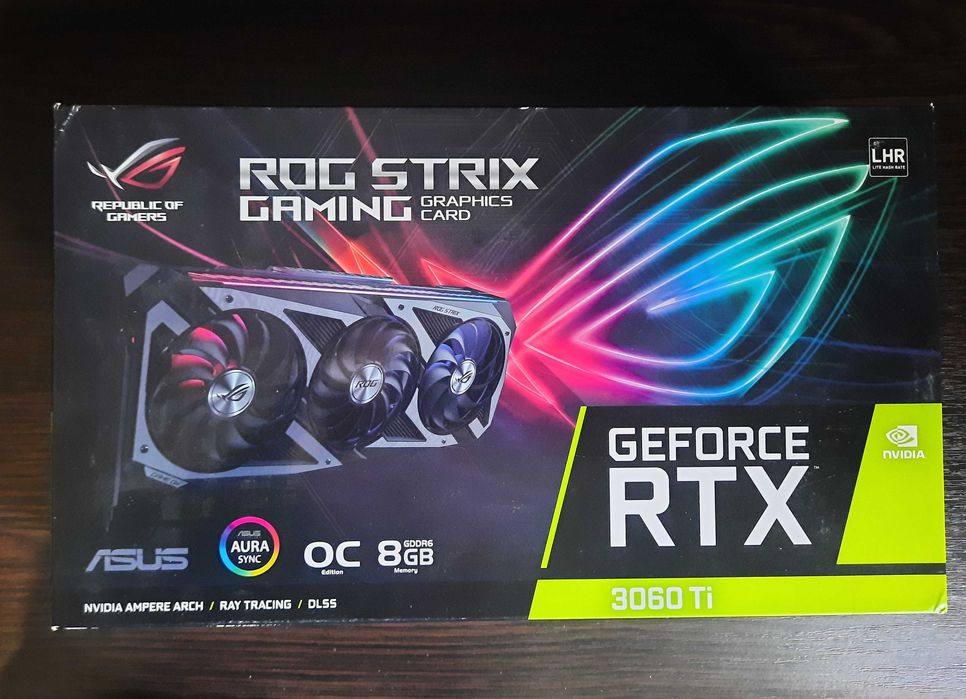 Відеокарта Asus RTX 3060 Ti 8Gb ROG Strix Gaming OC