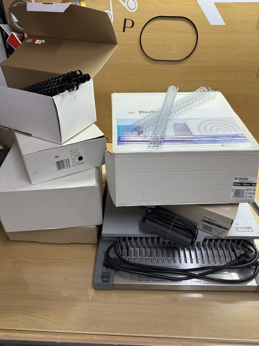 Bindownica elektryczna IBICO ibimaster 400e + grzbiety drut i plastik