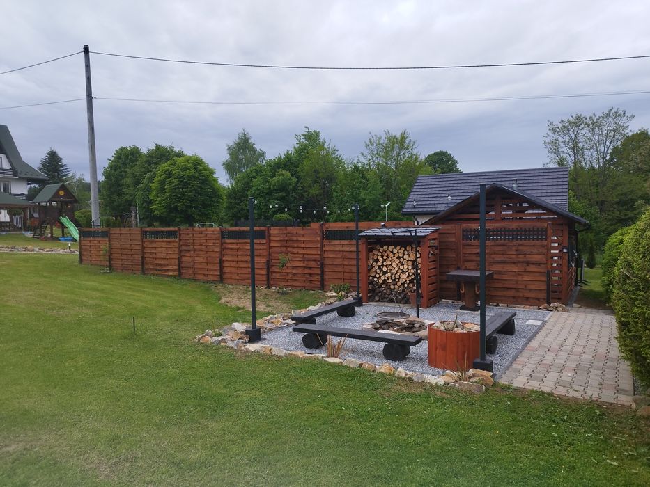 Noclegi Bieszczady Domek "Dychnij se" Myczkòw Polańczyk Solina Jacuzzi