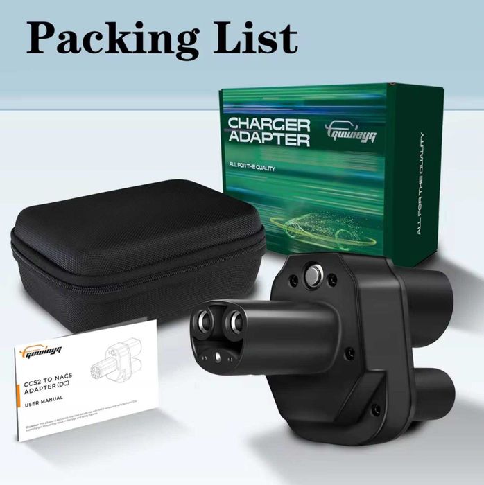 Адаптер быстрой зарядки GUWIEYG CCS2 to Tesla - НОВИНКА 300А