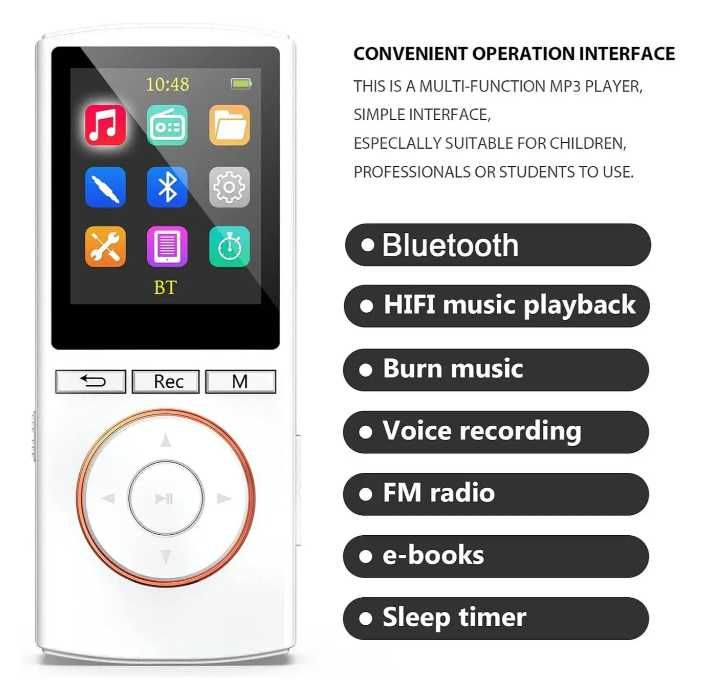 Mp3 плеєр MUSRUN 08, 64 гб,Bluetooth