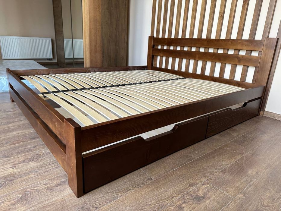 ХІТ ПРОДАЖ ліжко з дерева з шухлядами 160х200 кровать деревʼяна