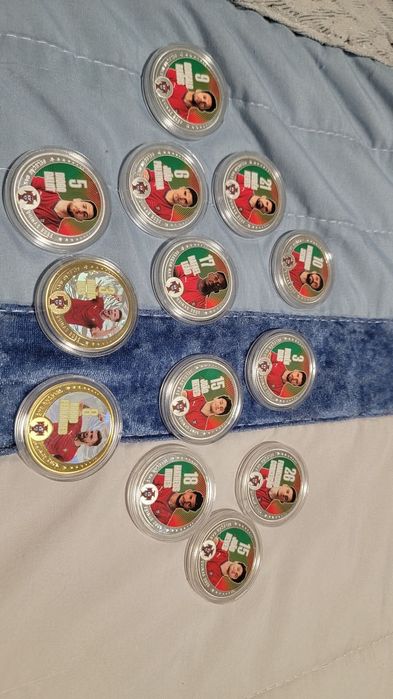 Moedas icons da selecção portuguesa