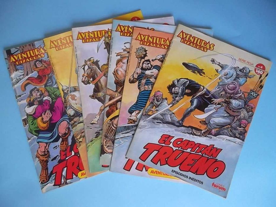 El Capitán Trueno (Aventuras Bizarras) 6 livros, assinatura Vitor MORA