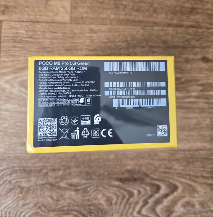 Poco M8 Pro 8/256  Black Green новий з блоком