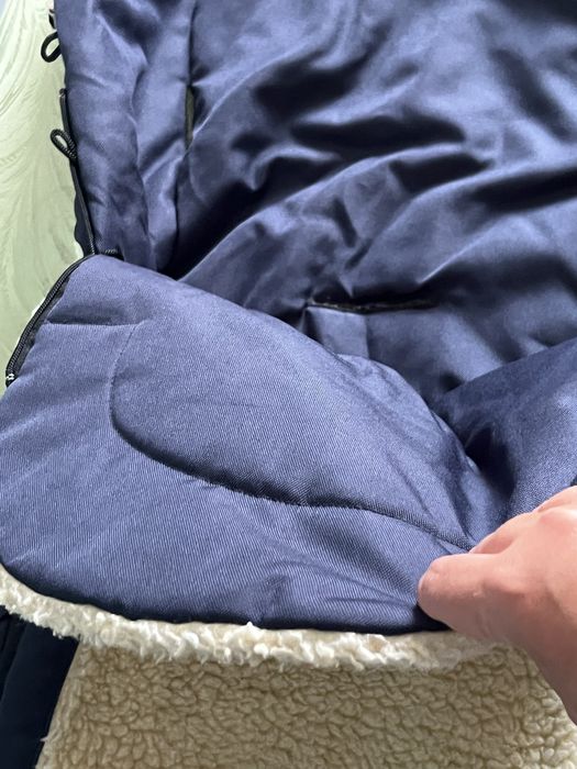 Зимовий конверт на овчині в коляску