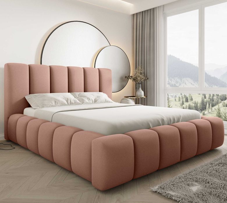 Łóżko Tapicerowane BOSTON Masywne Komfortowe Zagłowie ZAMÓW JUŻ TERAZ