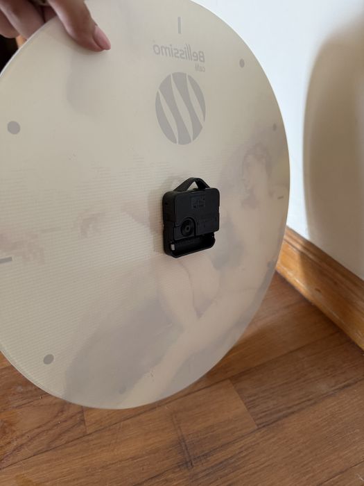 Relógio de parede de vidro