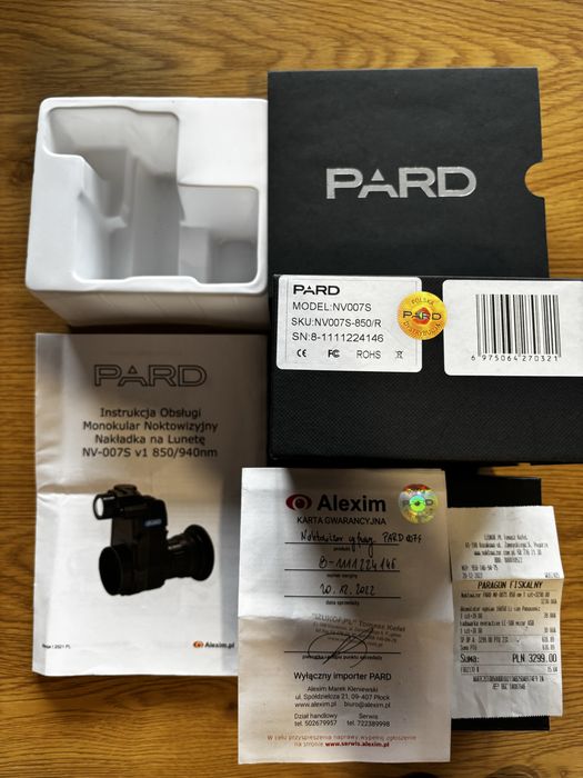 Nasadka noktowizyjna Pard NV007S 850R noktowizja