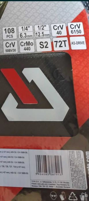 Набор инструментов головок ключей  108шт набір інструментів yato 38791