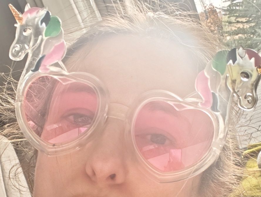 Różowe Okulary pony jednorożec