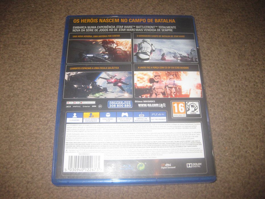 Jogo "Star Wars: Battlefront II" para a Playstation 4/Impecável!