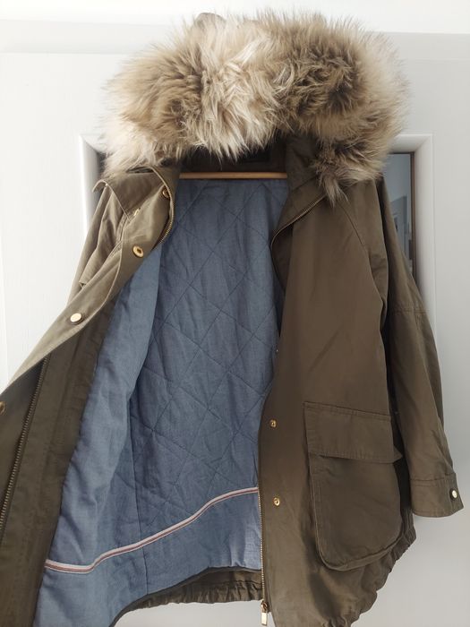 Kurtka Parka z podpinką Zara rozm. S/ M,