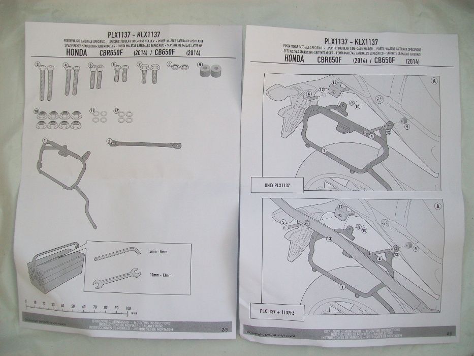 PLX1137 stelaż CB650F/CBR650F (14>16) i CB650F (17>18) HONDA givi