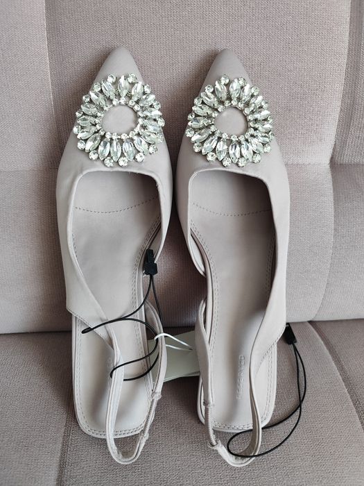 Czółenka buty na obcasie kaczuszki