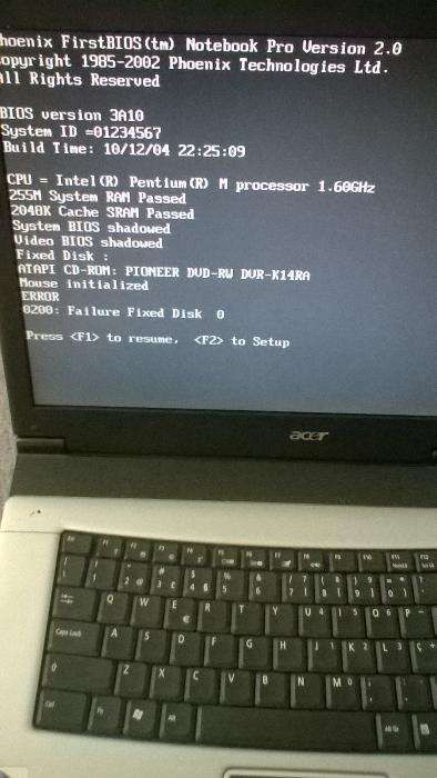 Portátil acer com carregador e bateria