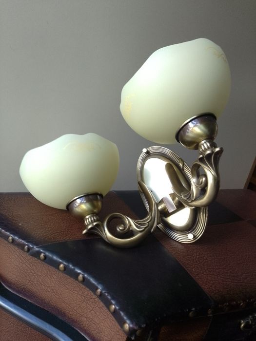 Бра настенные,,стекло, бронза.