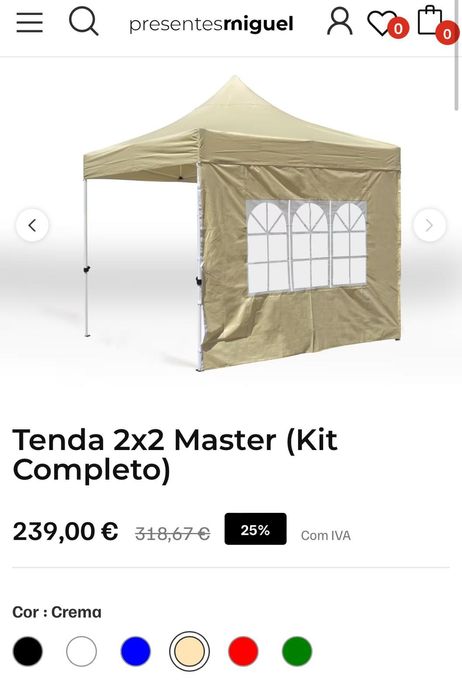 Tendas para inventos