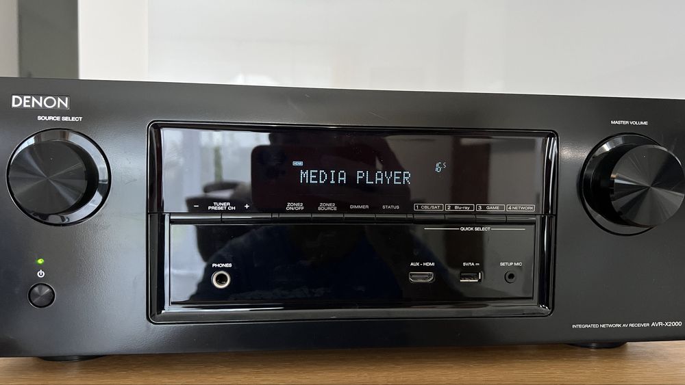 DENON AVR X2000 Receiver Amplituner wzmacniacz 7.1 Dolby HDMI USB 4K