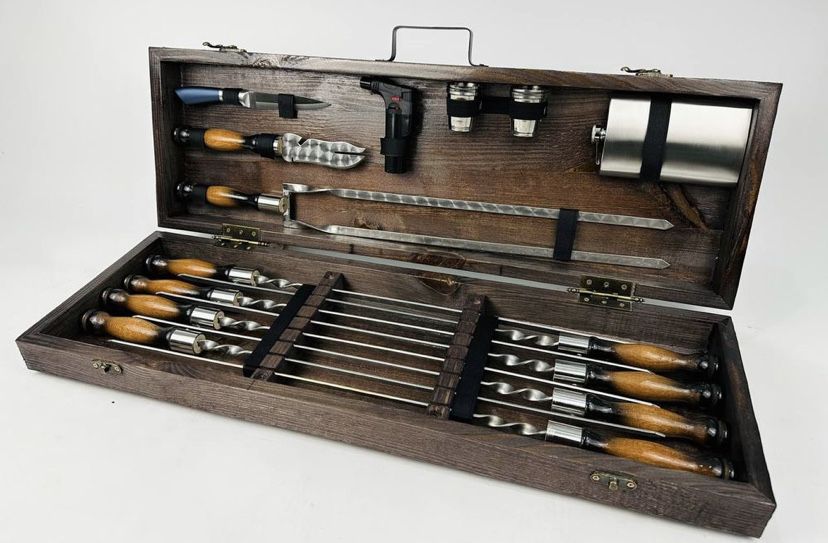 Подарочный набор Шампуров  в ящике 015