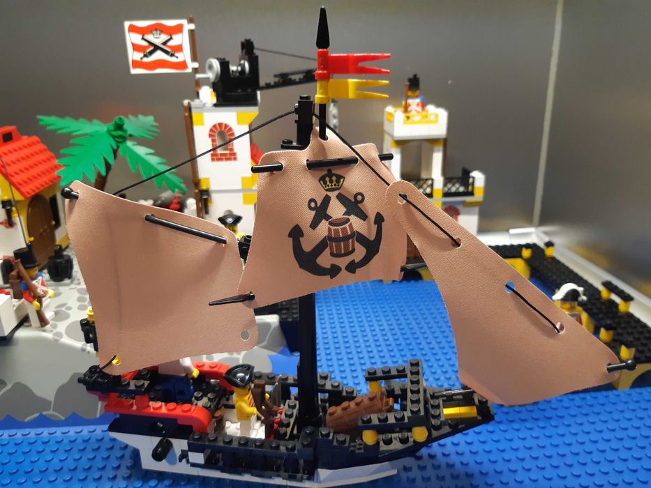 Nowe drukowane żagle LEGO Pirates 6277 Imperial Trading Post