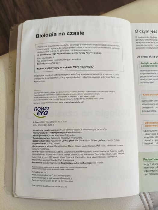 Podręcznik biologia na czasie 3 zakres podstawowy