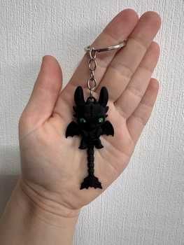 Брелок Дракончик — 3D друк, милий аксесуар для ключів або рюкзака