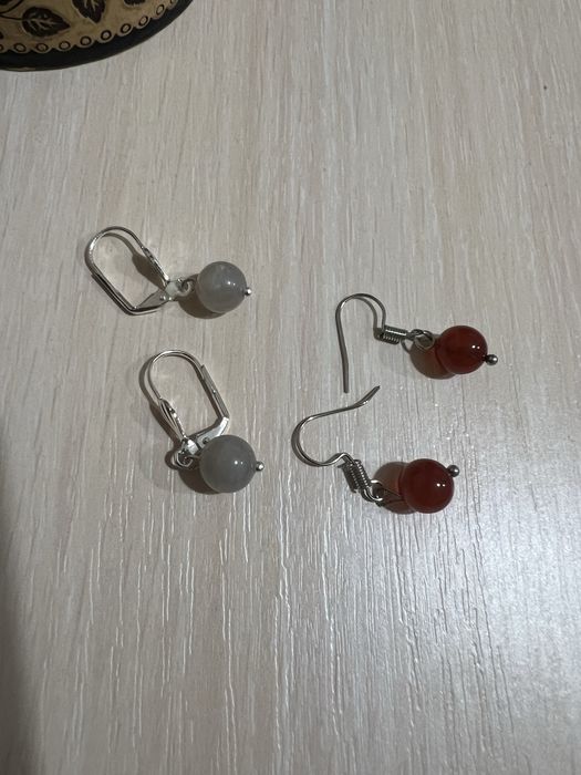 Серьги кварц 2пары