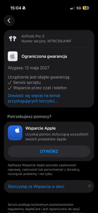Apple AirPods 3 Pro (Dowod zakupu) Media Expert