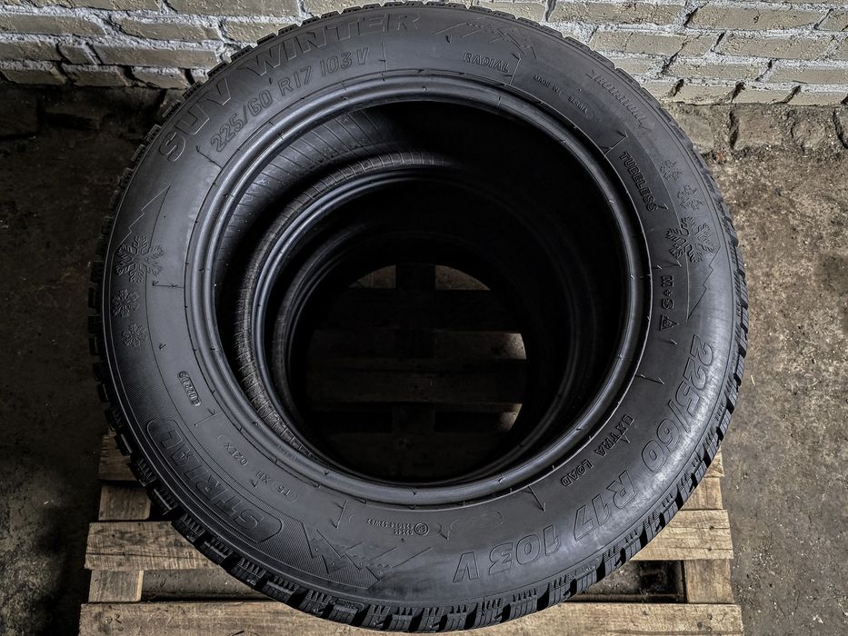 Зимові 225/60r17 STRIAL(Orium) | 2024 | 8.5mm | Made in Serbia | Преміум шини | Комплект / 4шт | Ідеальний технічний стан, без дефектів