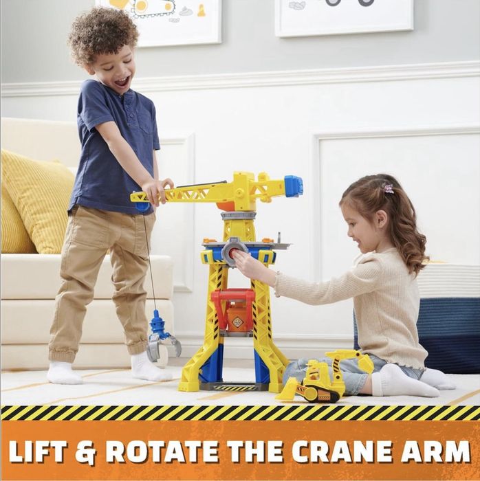 Ігровий набір Щенячий патруль Підіймальний кран Paw Patrol Rubble Crew Bark Yard Crane Tower Playset