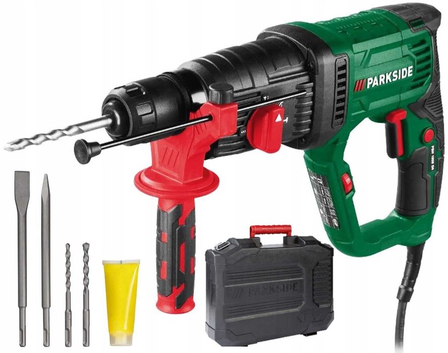 Wiertarka Młot Udar Parkside PBH 1050W 230V SDS Walizka Akcesoria