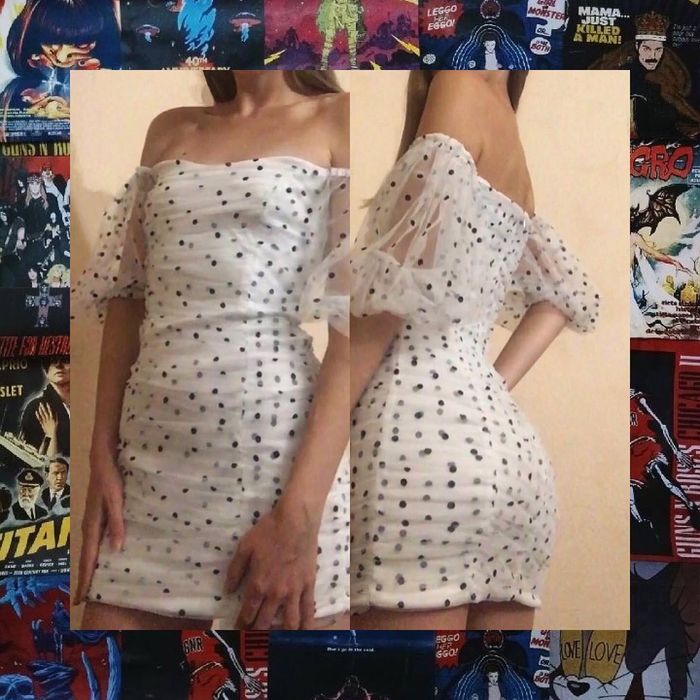 Трендова сукня з об'ємними рукавами  Вечірня