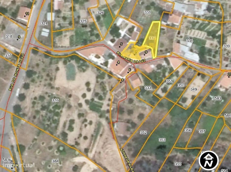 Afetação: Arrecadação - casa com garagem e terreno, Ortiga, Mação – Pr