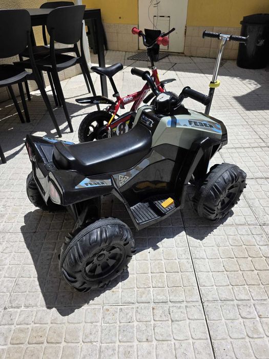 Kit para criança: moto 4, bicicleta, e trotineta por 130,00€
