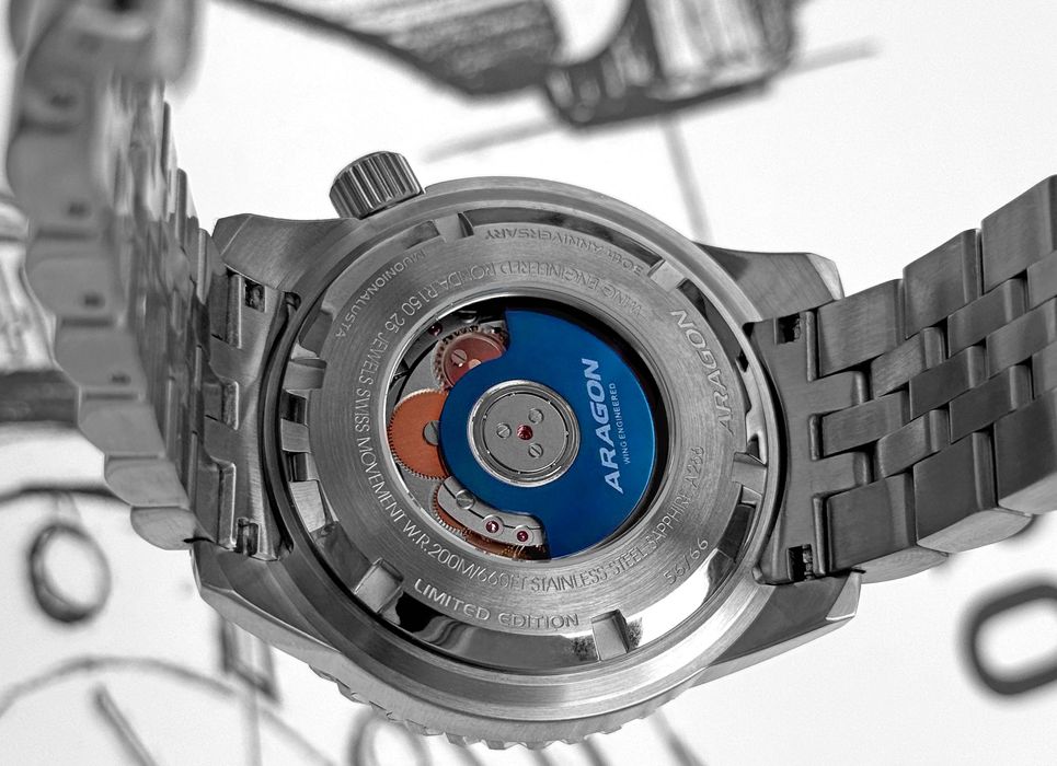 Годинник ARAGON EVO Meteorite LE 45 mm. Swiss Automatic 200 MT.